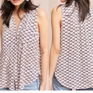 NWT 52 Postcards Anthropologie top